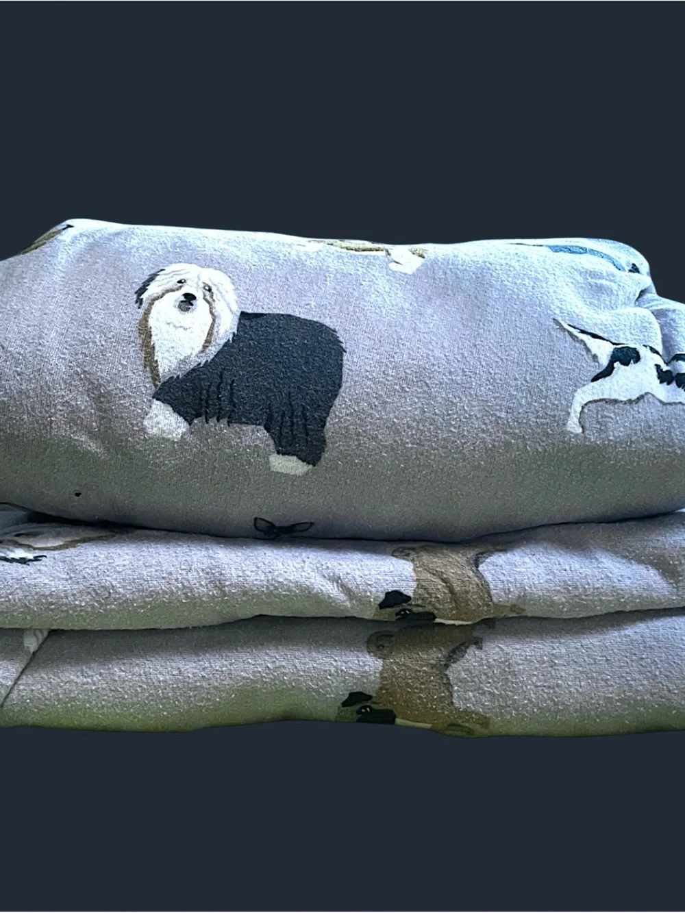 Twin Flannel Sheet Set Dogs Pug Sheepdog Chihuahua Pekingese Pointer More